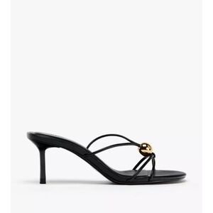 Sandals with metallic details (black)